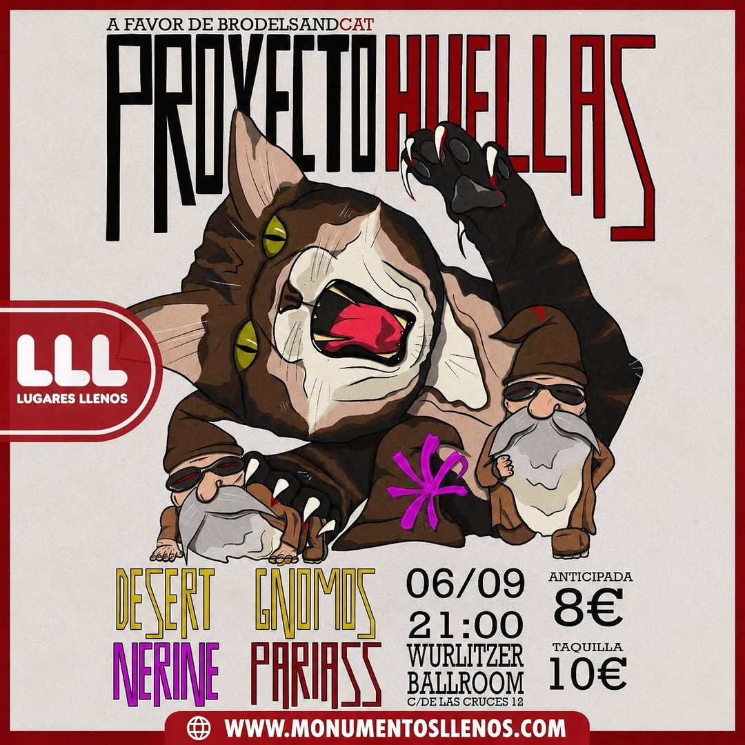 Proyecto Huellas 2023 Charity Gig ft. Desert Gnomos & Pariass Band