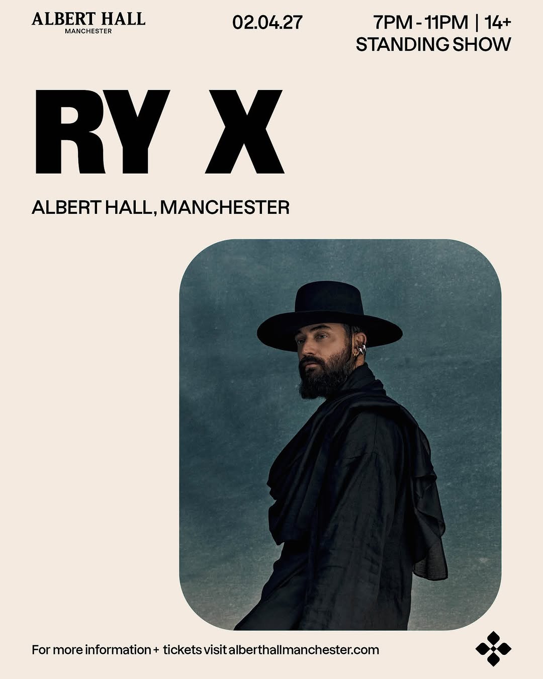 Ry X — tickets on sale to the public