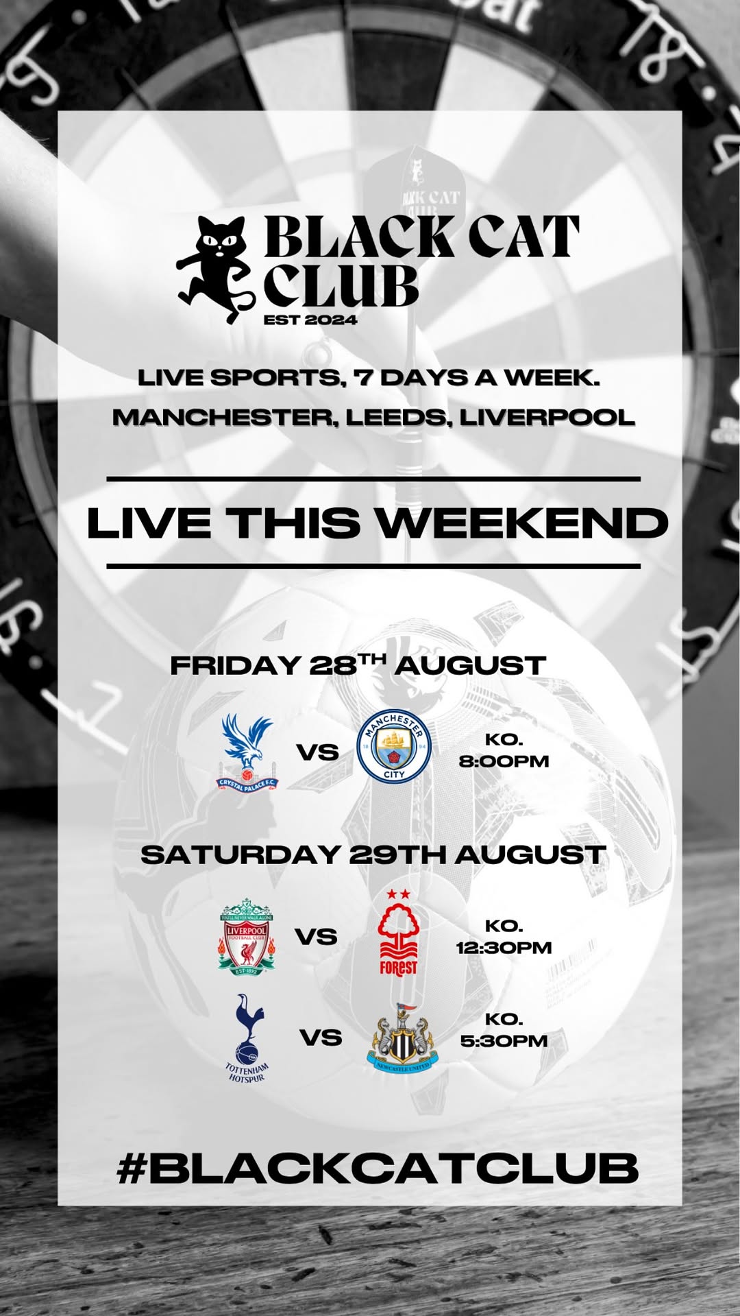 Tottenham vs Newcastle — Live on screen
