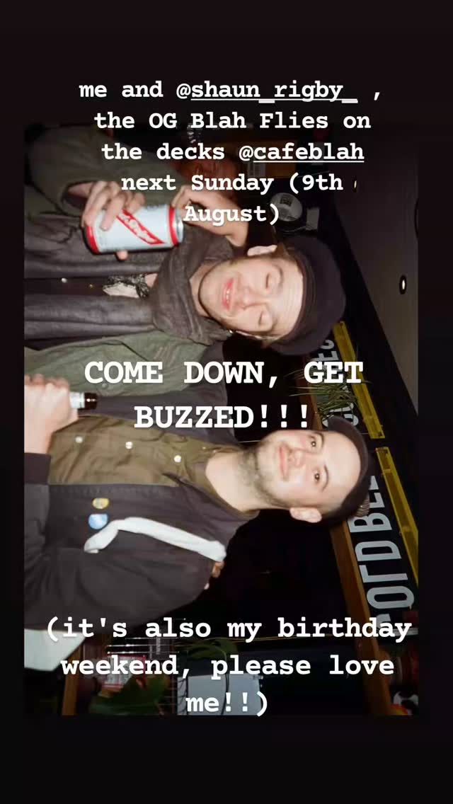 Blah Flies DJ night — @krokodil_dundee88 & @shaun_rigby__