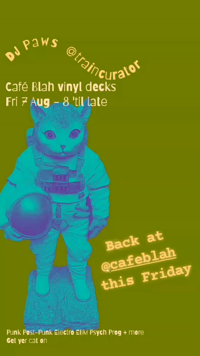 DJ Paws vinyl decks (Fri 7 Aug)