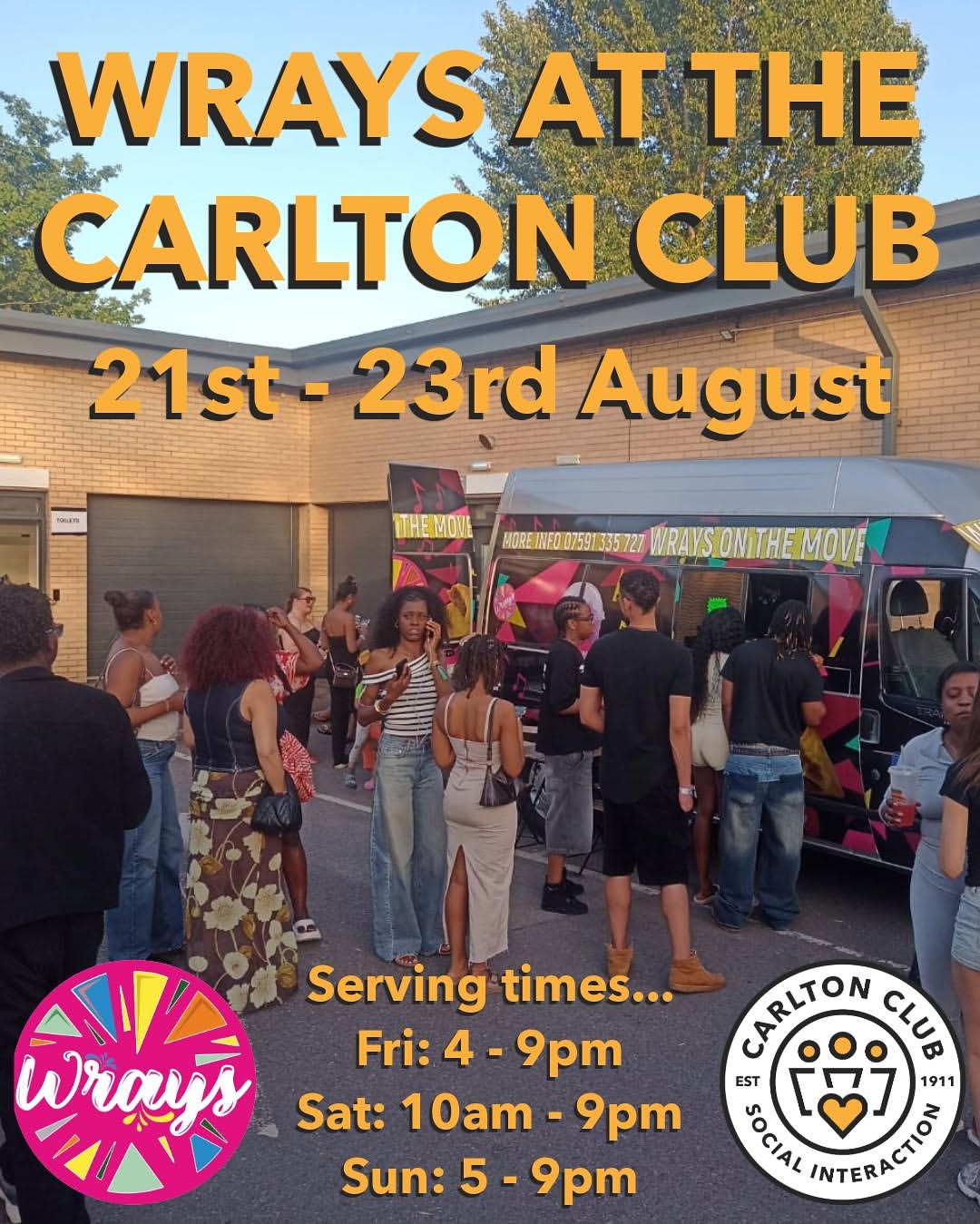 Wrays (food truck) — at the Carlton Club