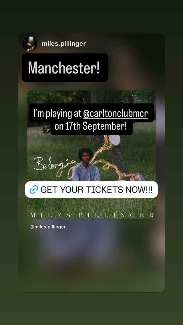Miles Pillinger — Belonging UK Tour