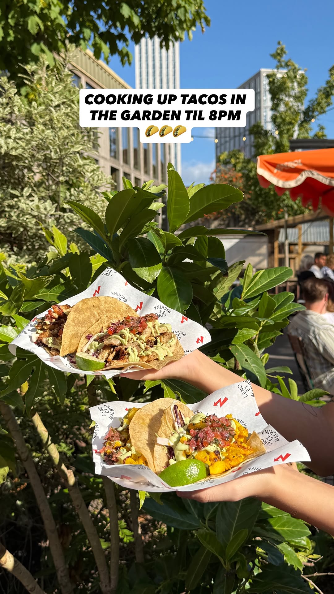 Tacos in the garden
(til 20:00)