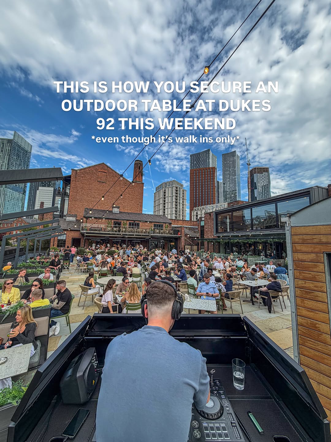 Terrace open this Saturday — arrive early