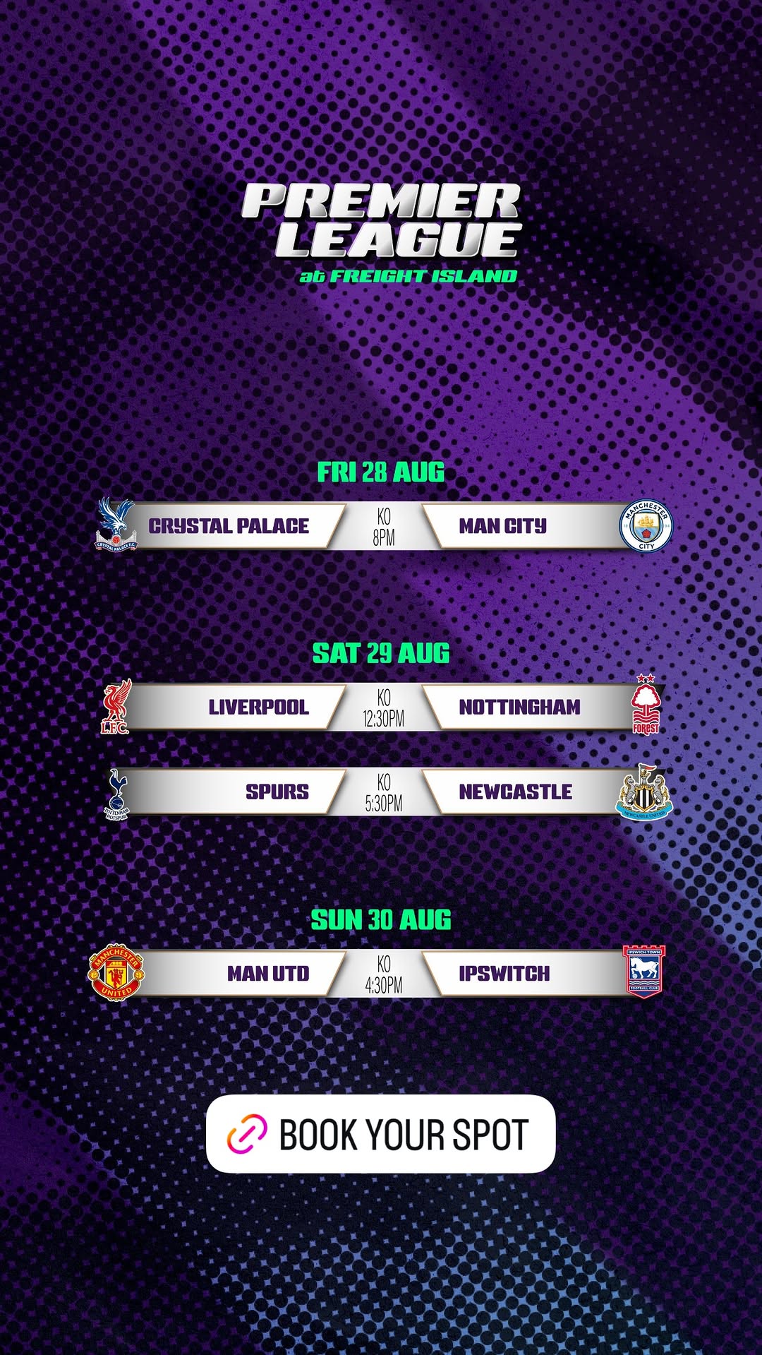 Premier League at Freight Island