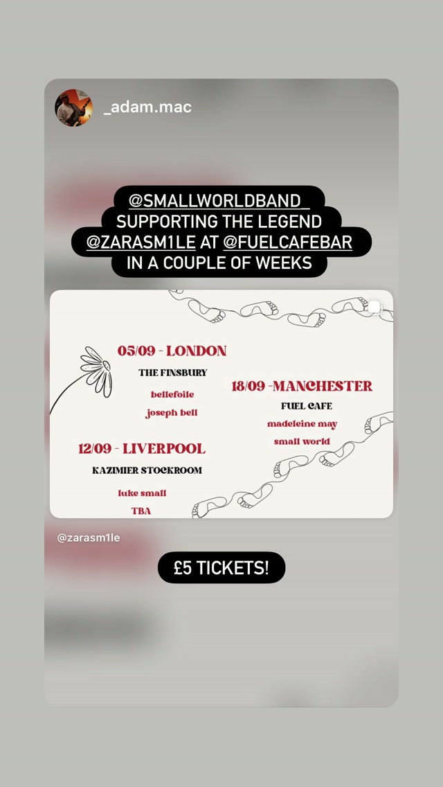 zarasm1le — Manchester show