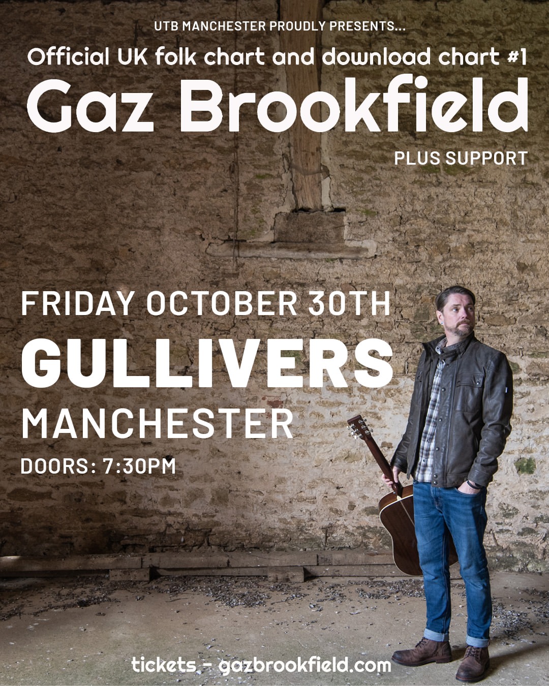 Gaz Brookfield — Live at Gullivers