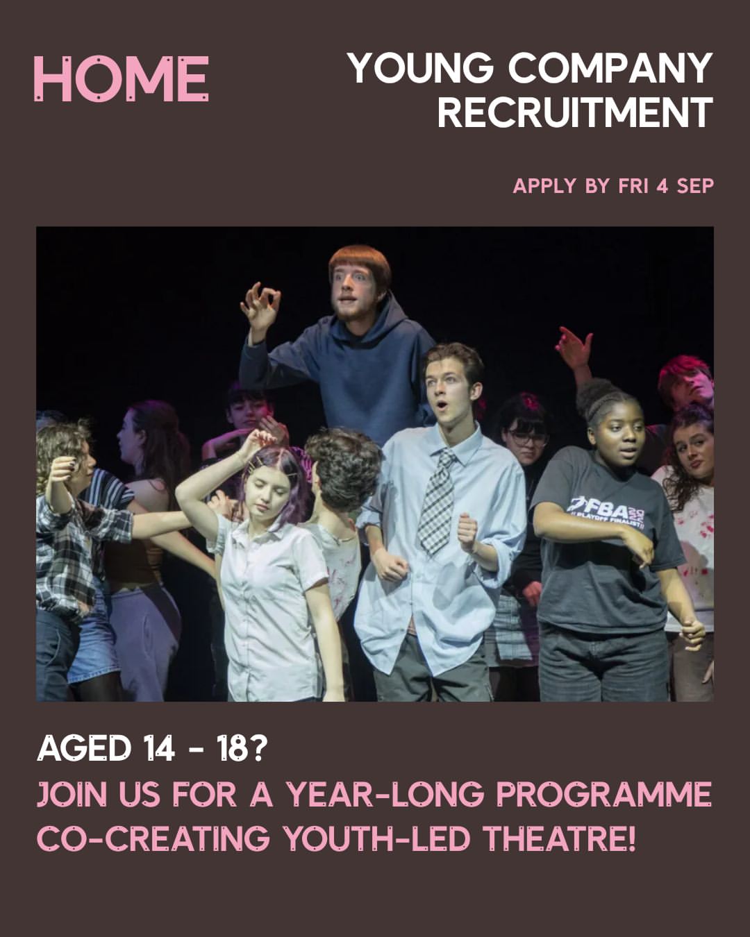 HOME Young Company — applications close