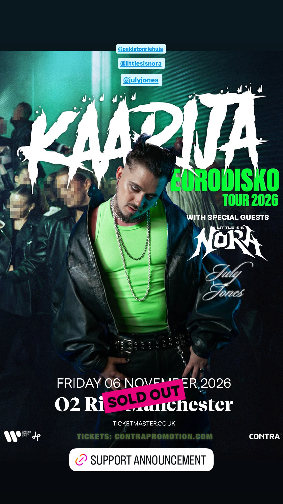 Käärijä — EURODISKO TOUR 2026