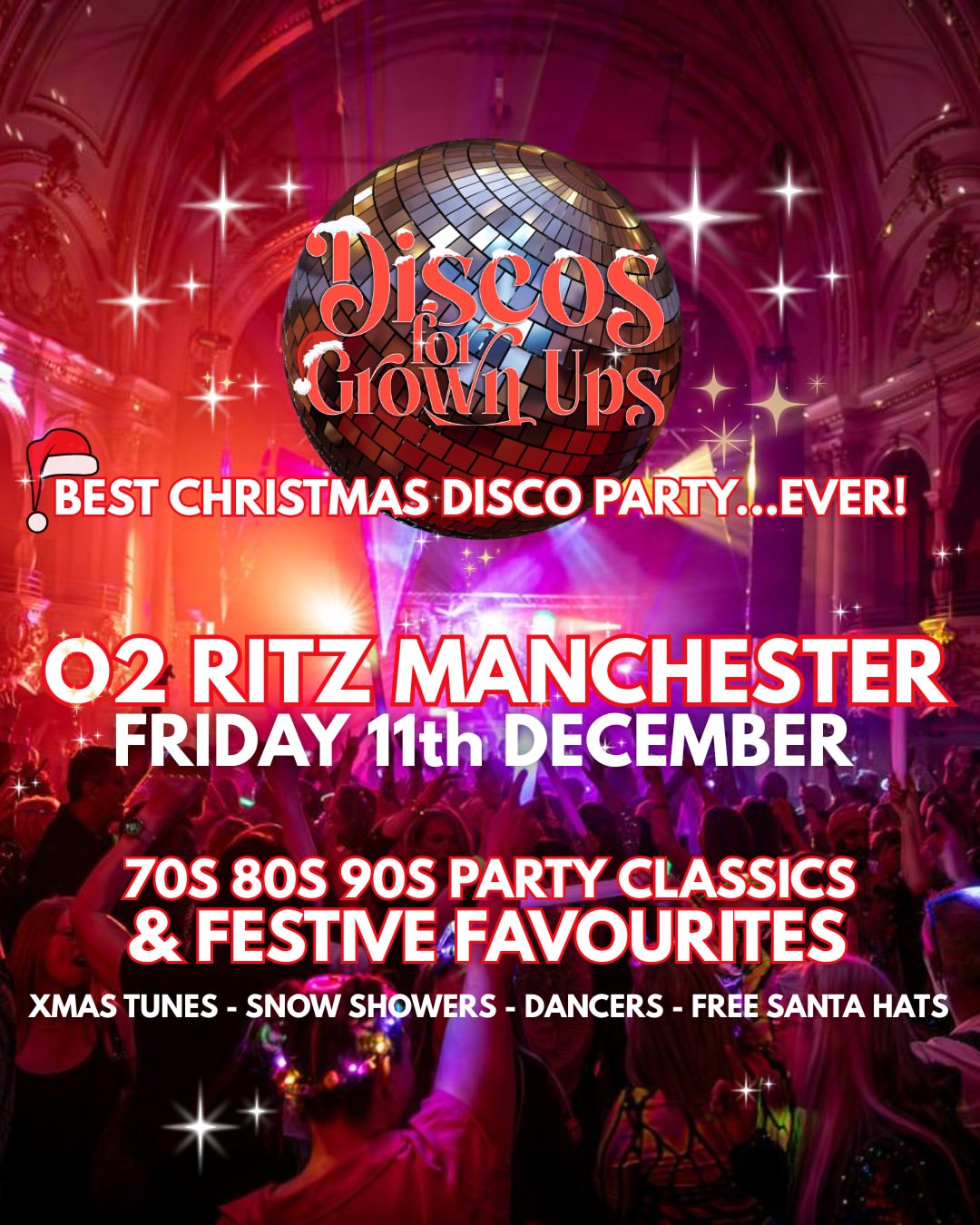 Discos for Grownups Christmas Party