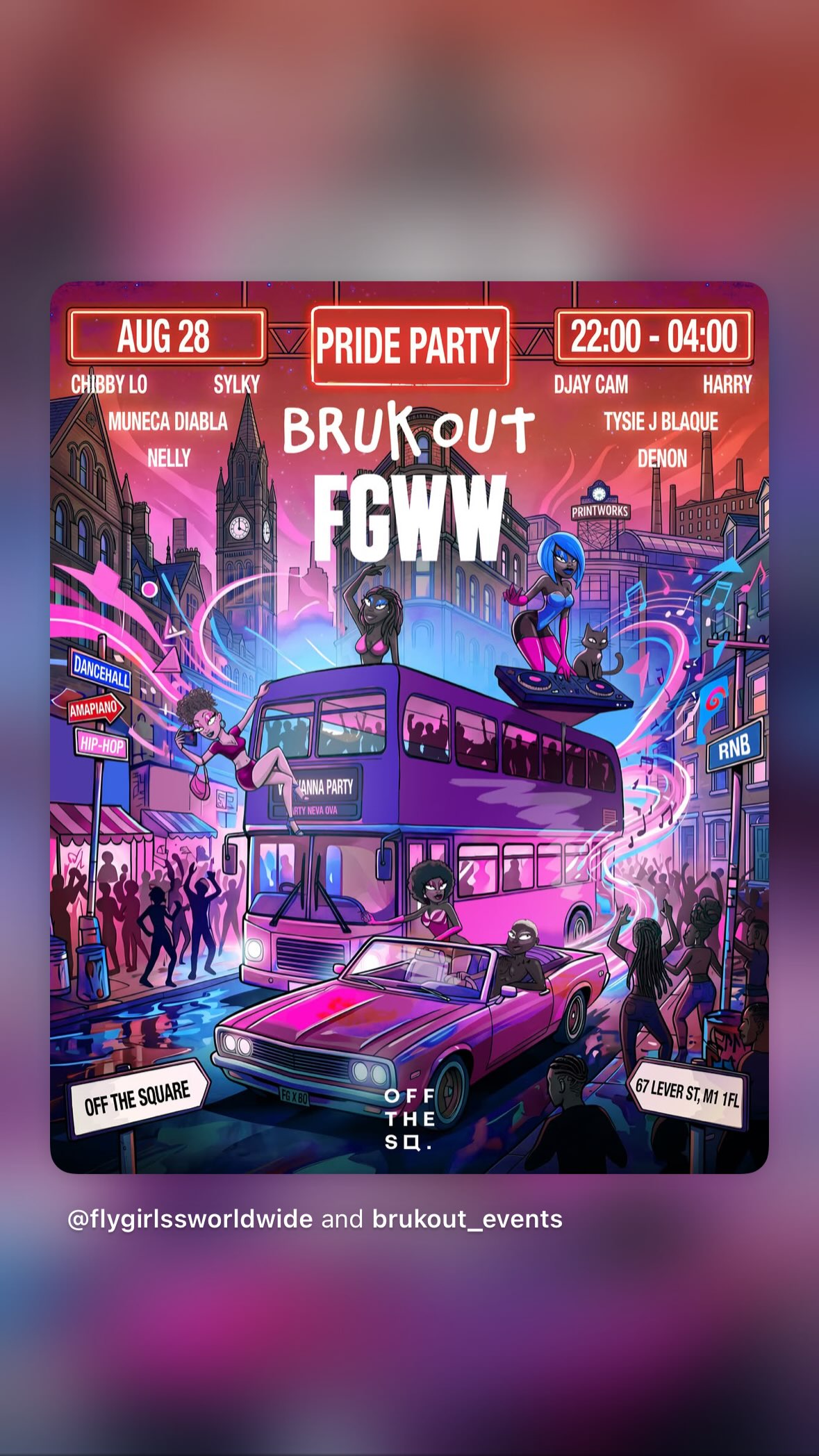 Bruk Out X Fly Girls$ Pride Warm Up Party