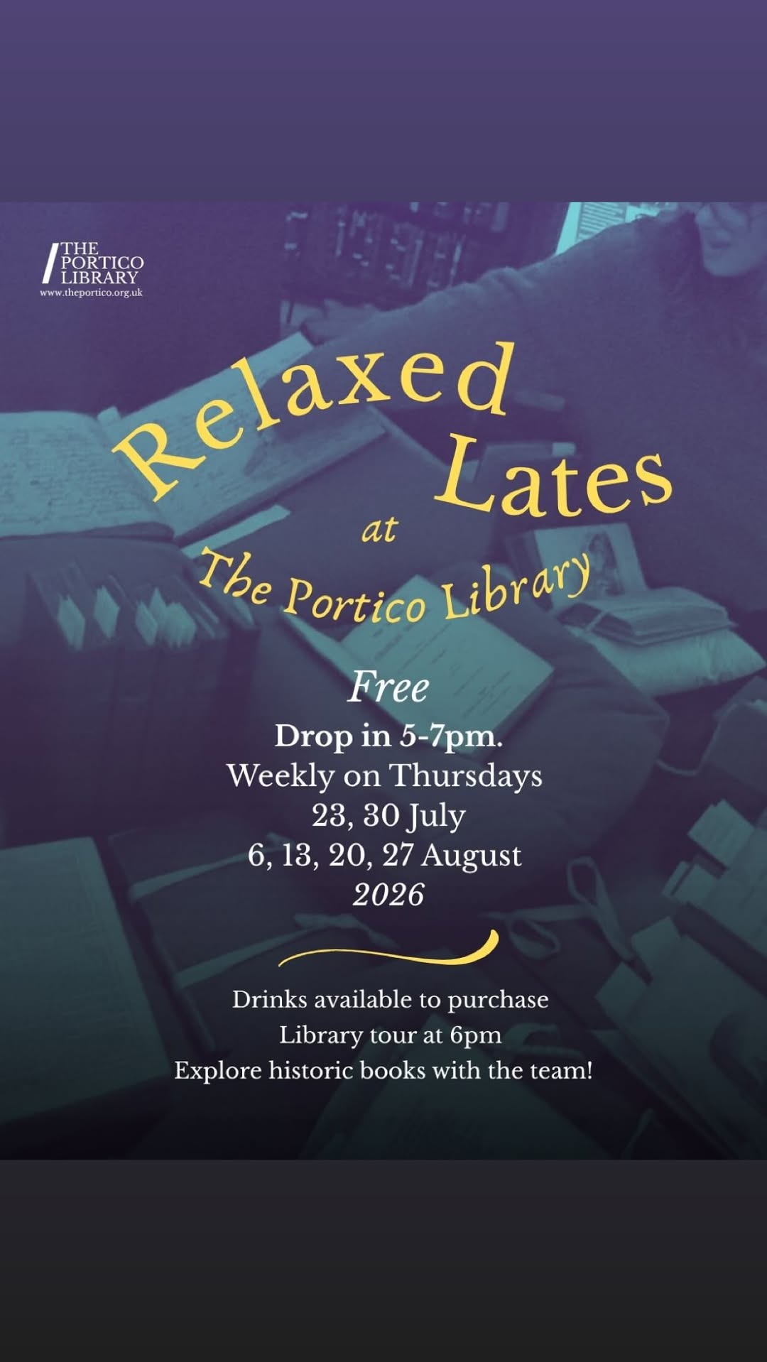 Relaxed Lates at The Portico Library