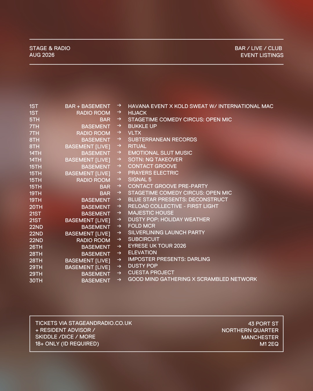 AUG 26 — Multi-collective night