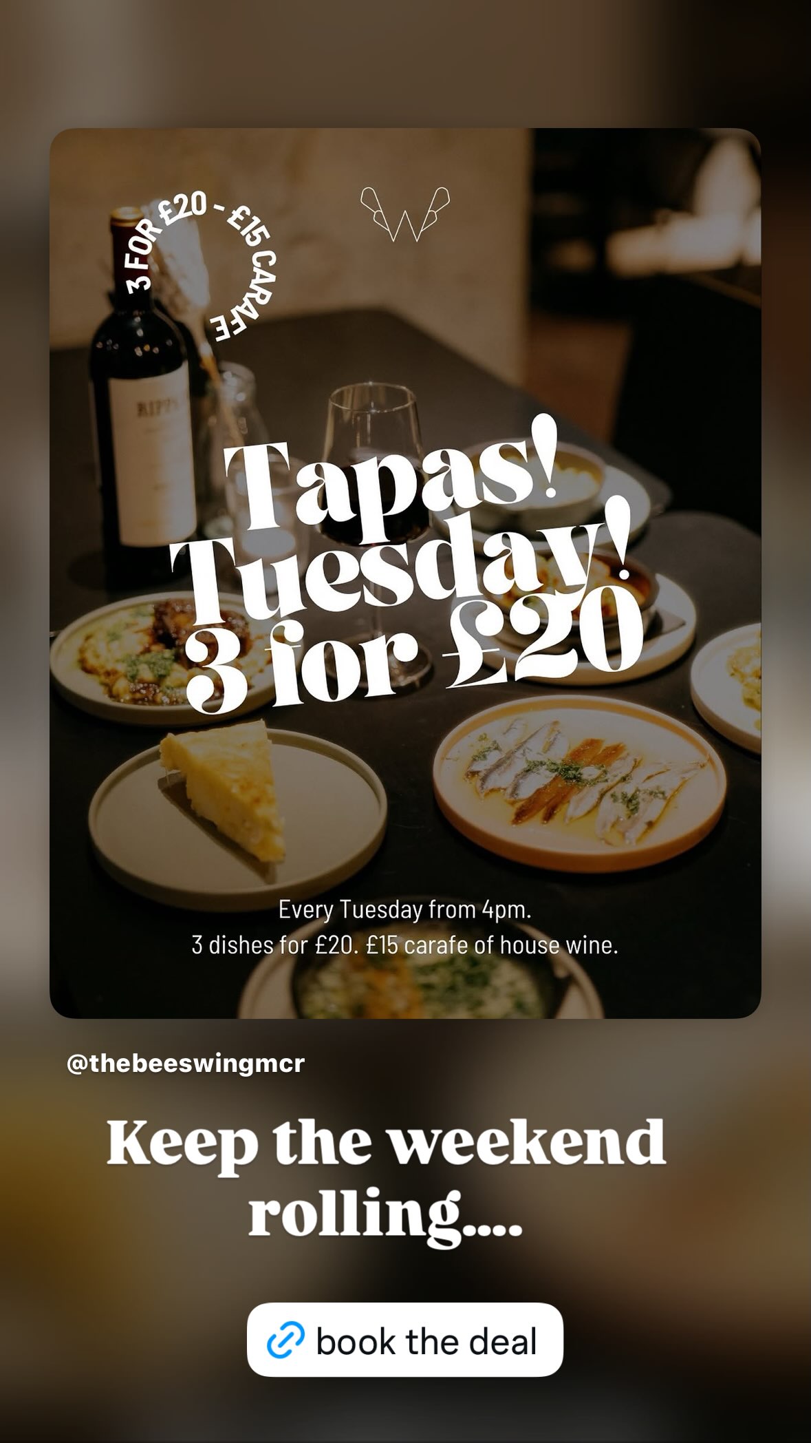 Tapas Tuesday — 3 for £20