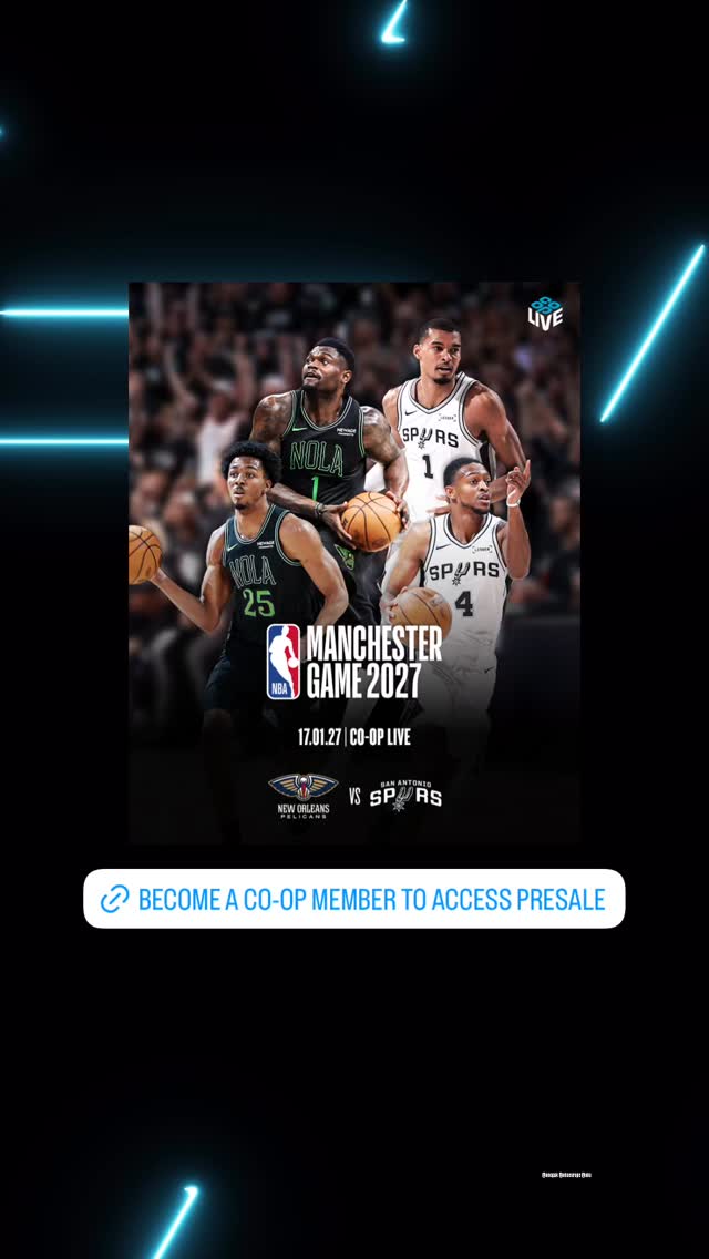 NBA Manchester Game 2027 — New Orleans Pelicans vs San Antonio Spurs