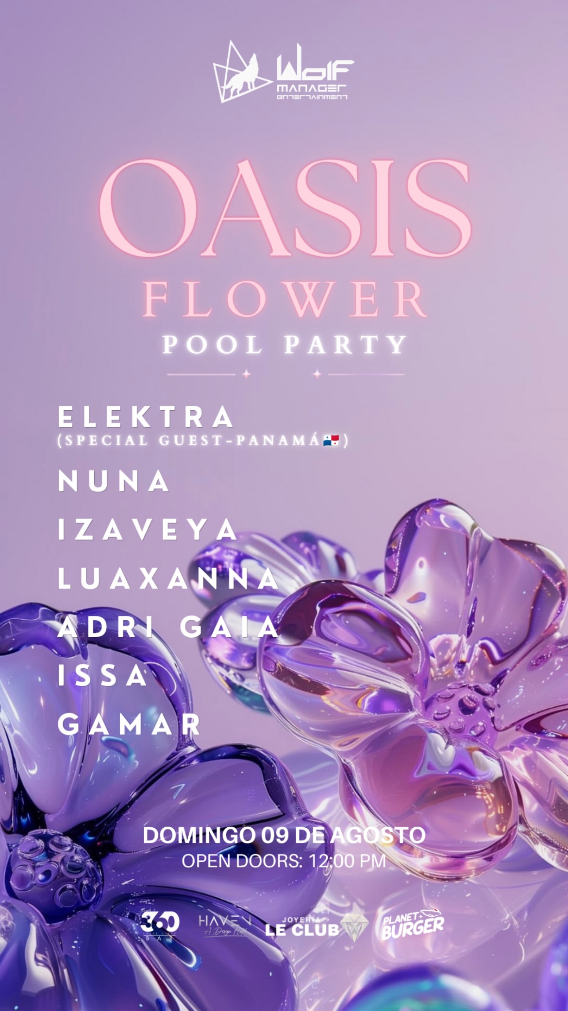 Oasis Flower Pool Party