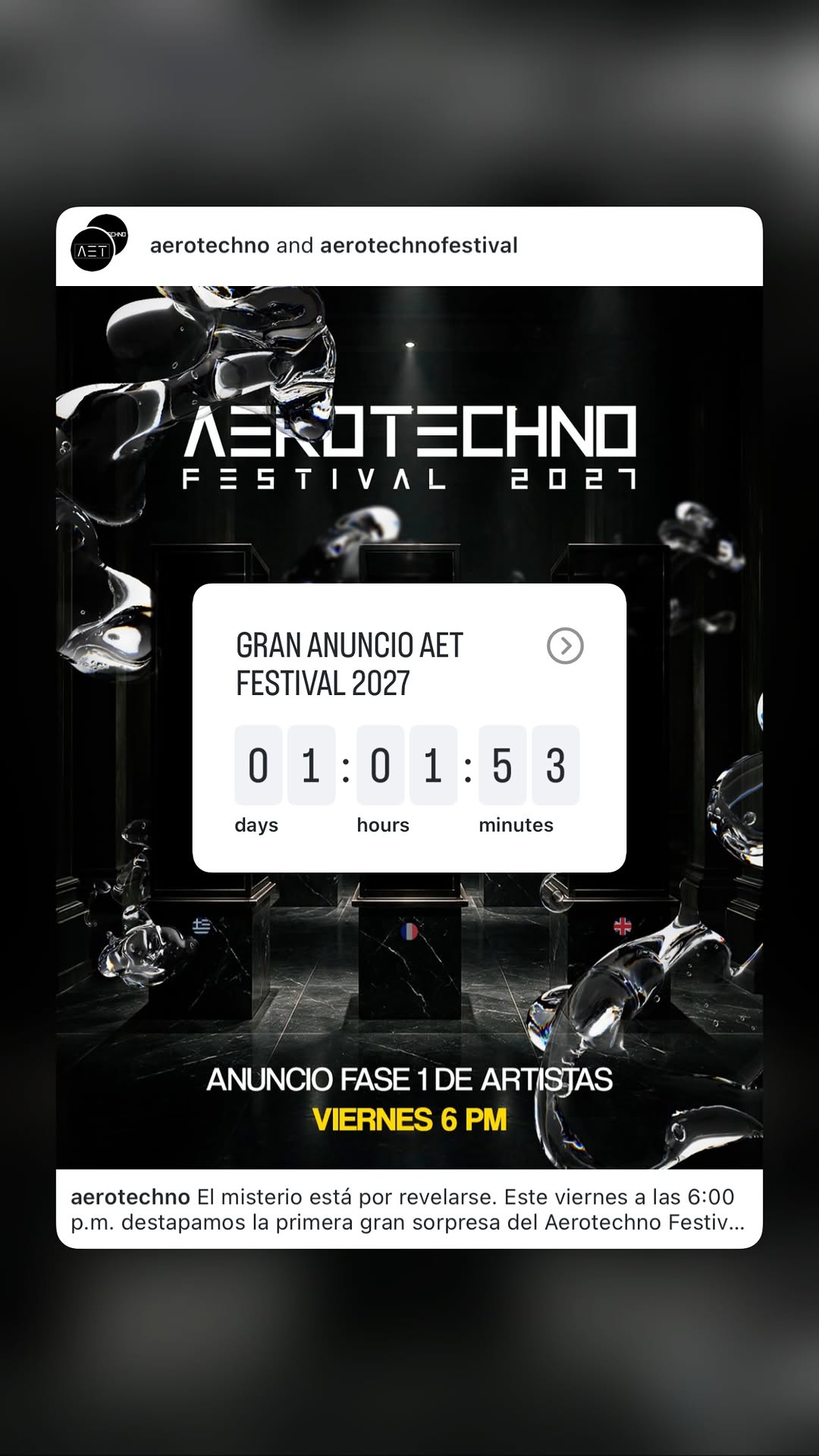 Aerotechno Festival 2027 — Phase 1 artist announcement