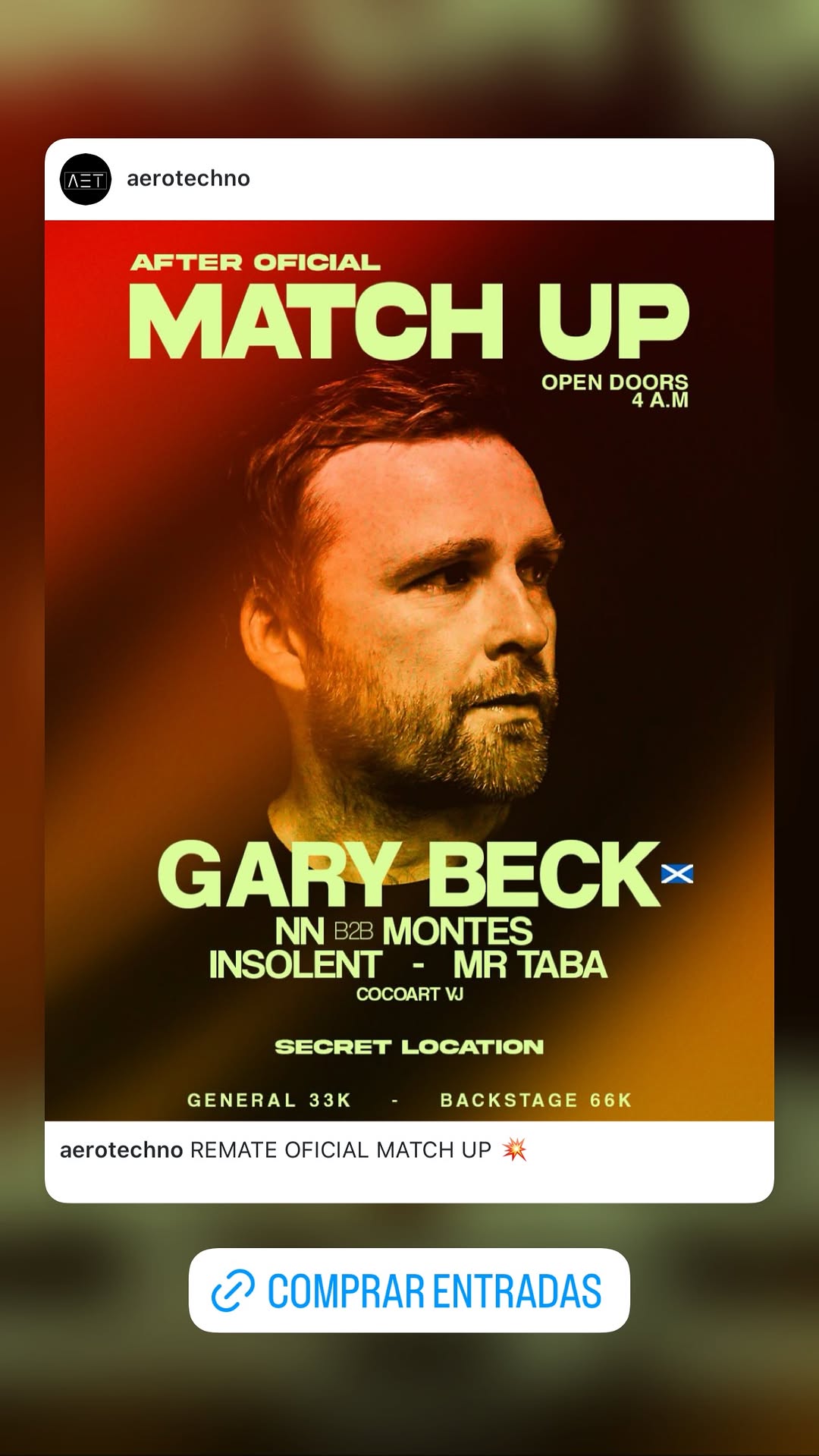 After Oficial MATCH UP: Gary Beck, NN, MONTES, INSOLENT, MR TABA, COCOART VJ