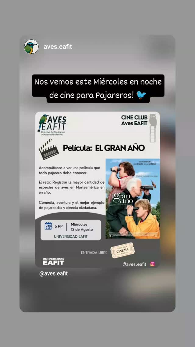 El Gran Año — Cine Club Aves EAFIT