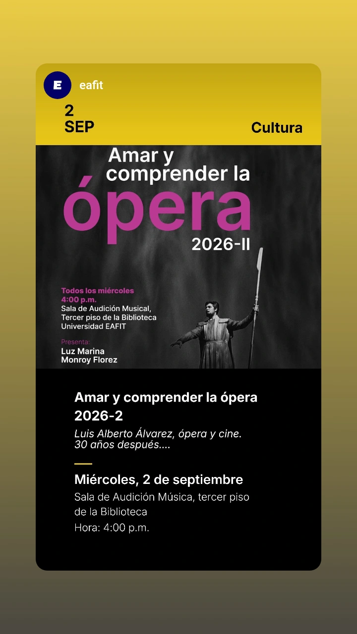 Amar y comprender la ópera 2026-2