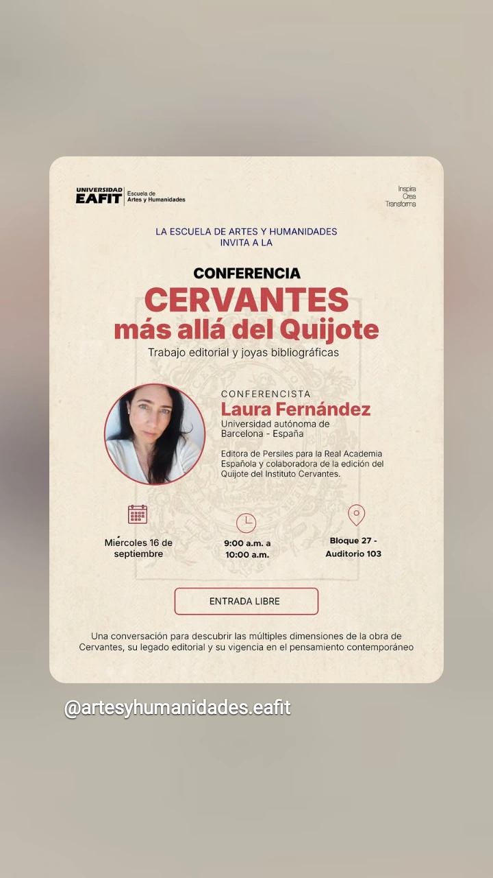 Conferencia: Cervantes más allá del Quijote