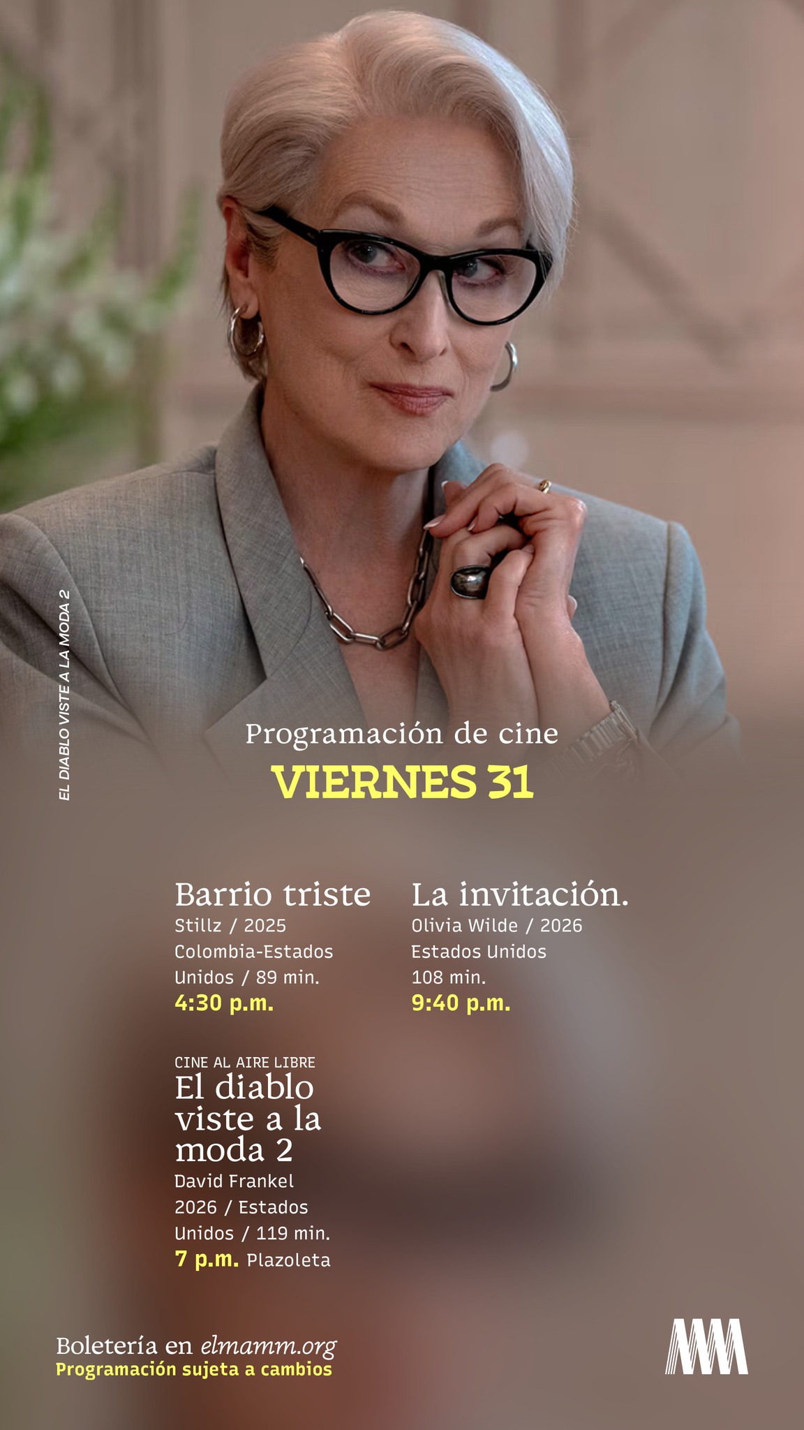 Outdoor screening — 'La invitación.'