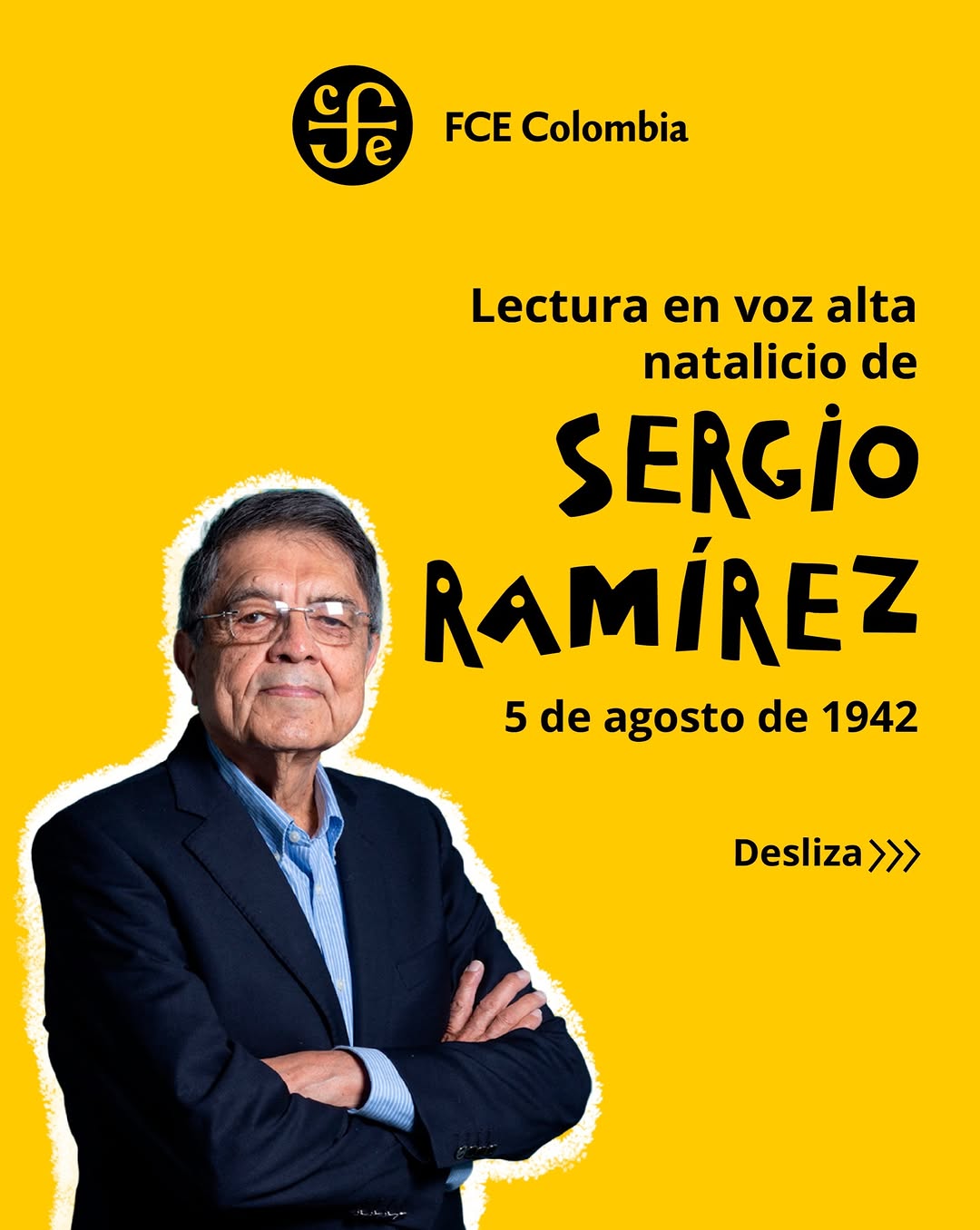 Sergio Ramírez birthday reading