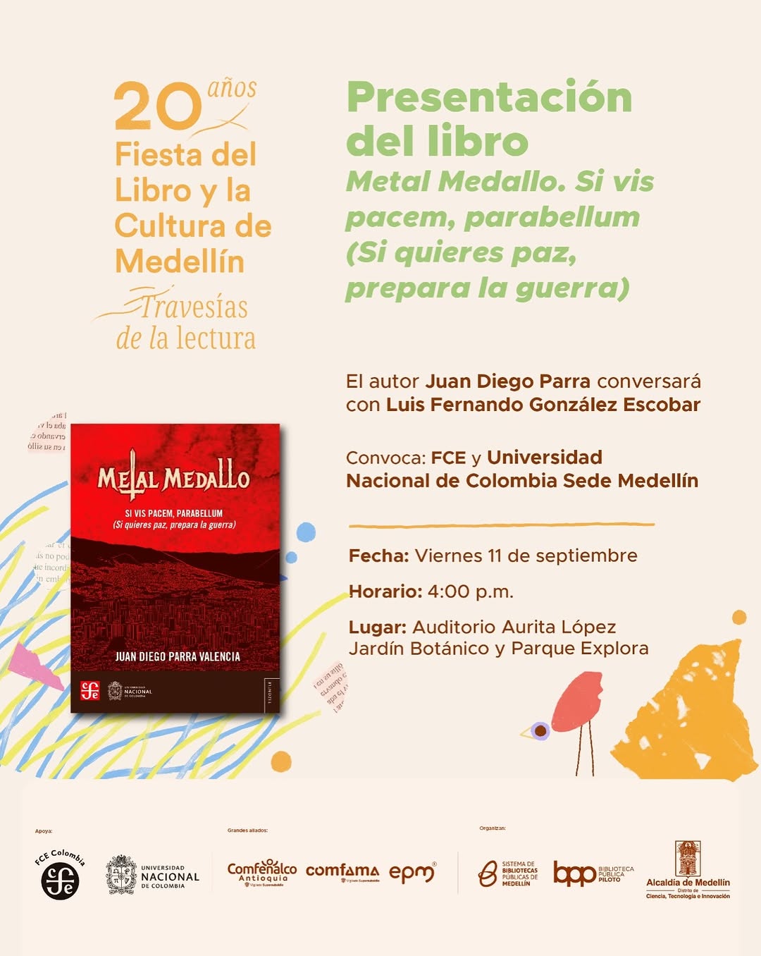 FCE at 20th Fiesta del Libro y la Cultura de Medellín