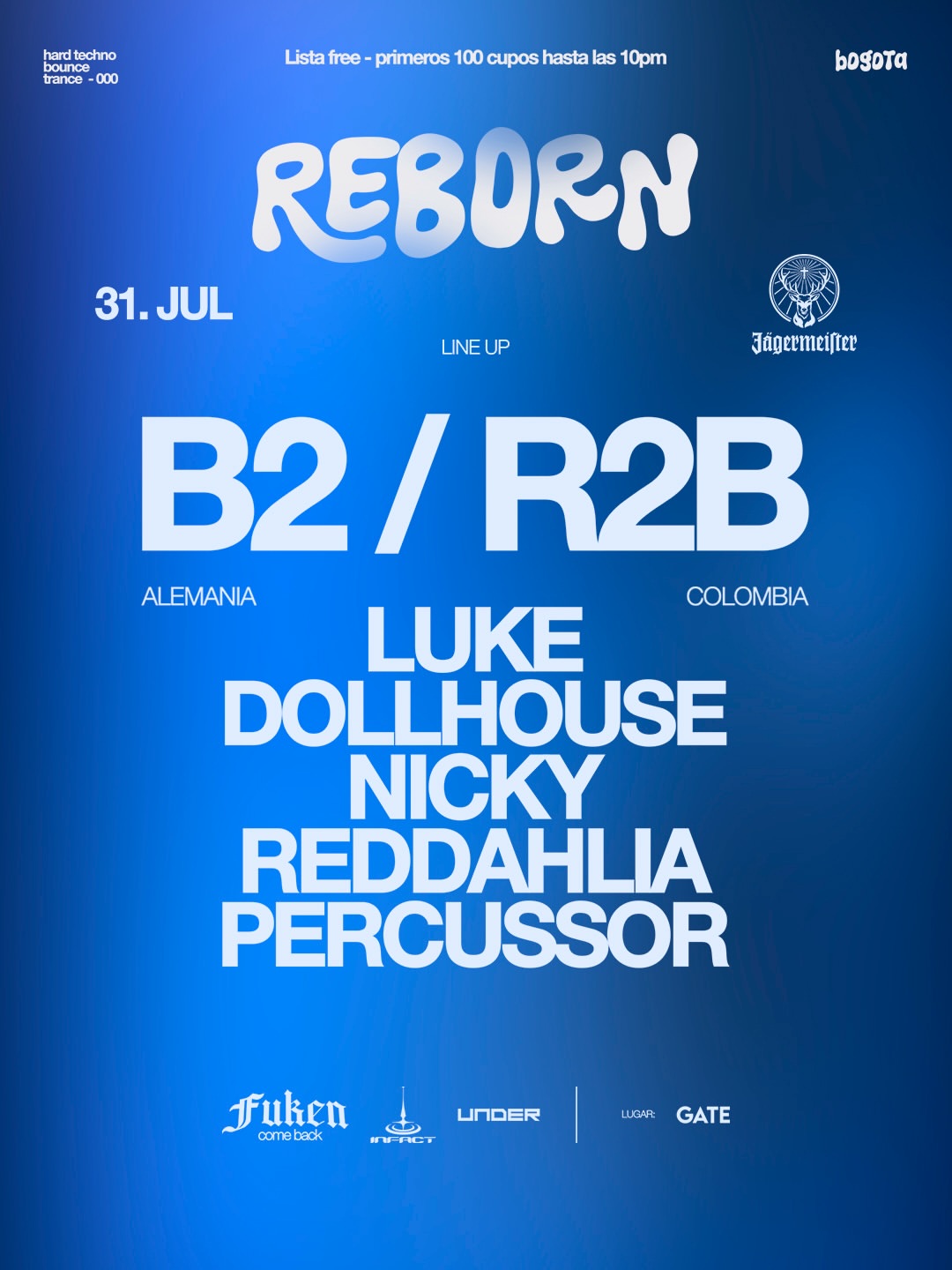 July 31 Lineup Night at GATE Club