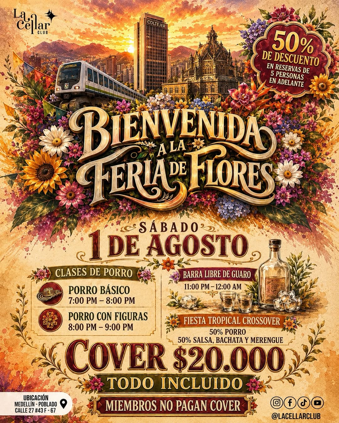 Bienvenida a la Feria de las Flores — Fiesta Tropical Crossover