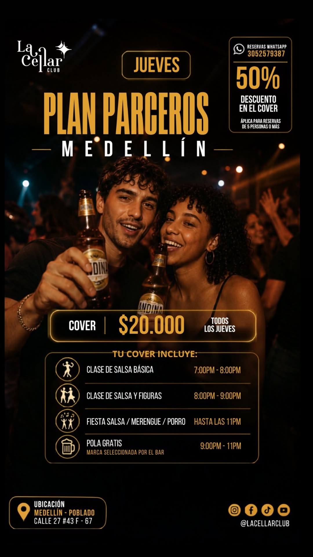 PLAN PARCEROS — Thursday salsa