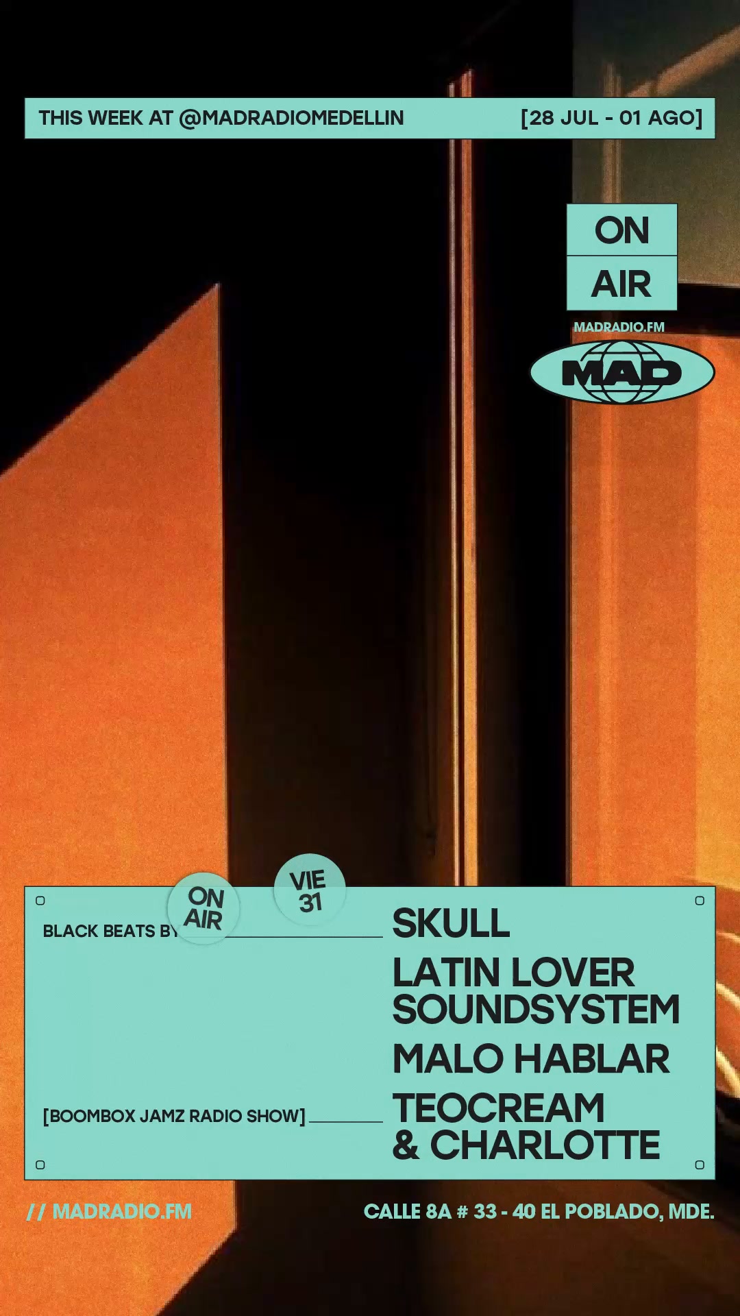 Boombox Jamz — Skull, Latin Lover Soundsystem, Malo Hablar, Teocream & Charlotte