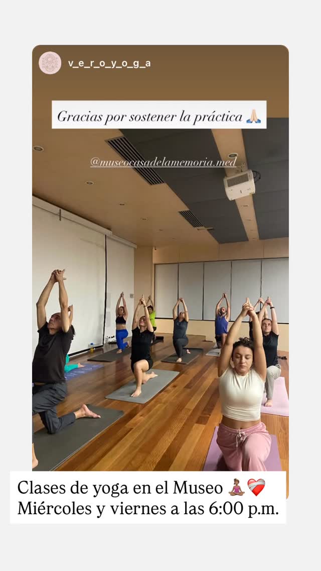 Yoga classes at Museo Casa de la Memoria
