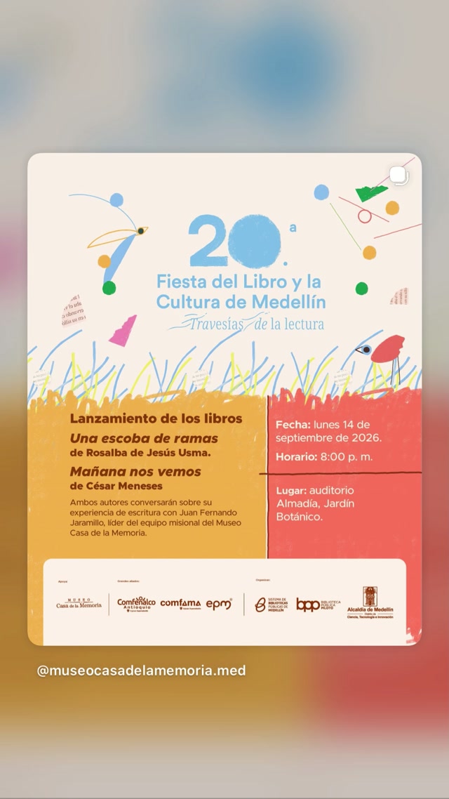 Book launch — Una escoba de ramas; Mañana nos vemos
