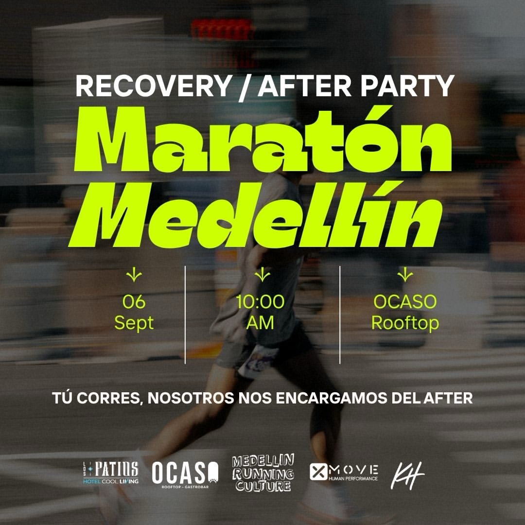 Recovery / After Party — MARATÓN MEDELLÍN 2026