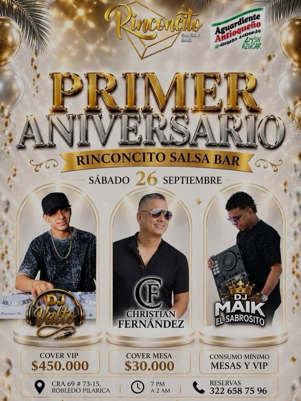 Rinconcito Salsa Bar — 1st Anniversary with Christian Fernández (live)