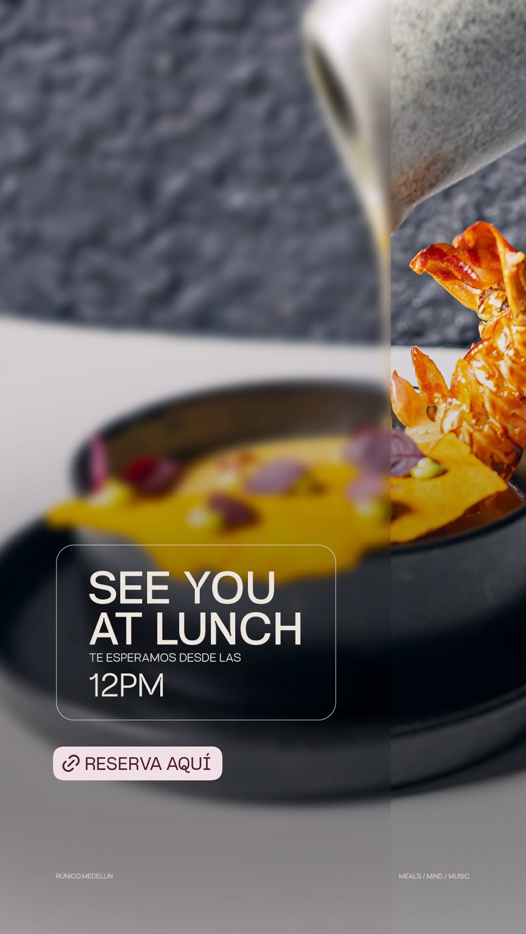 Lunch service — from 12:00