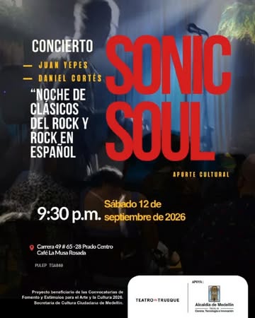 Sonic Soul — Noche de clásicos del rock y rock en español