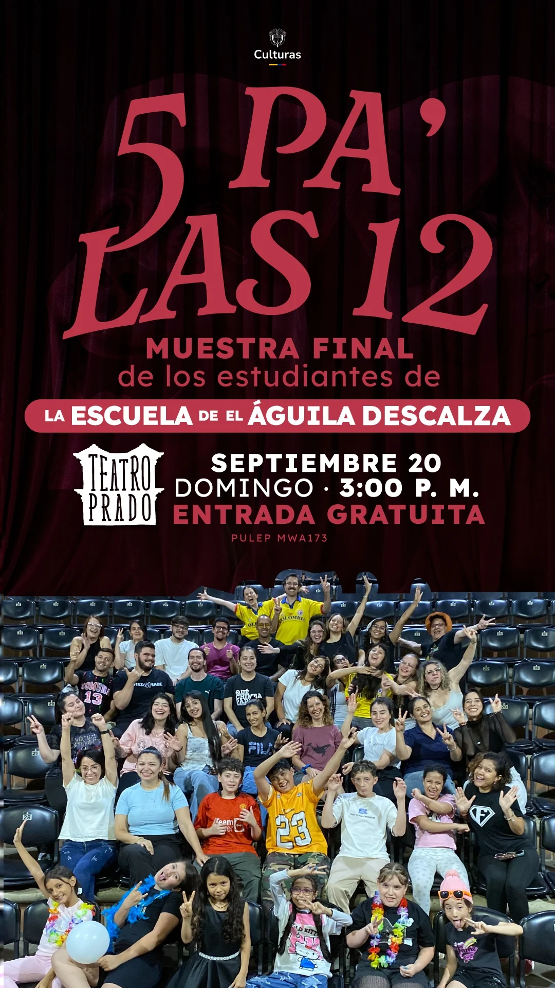 5 Pa' las 12 (muestra final — Escuela de El Águila Descalza)