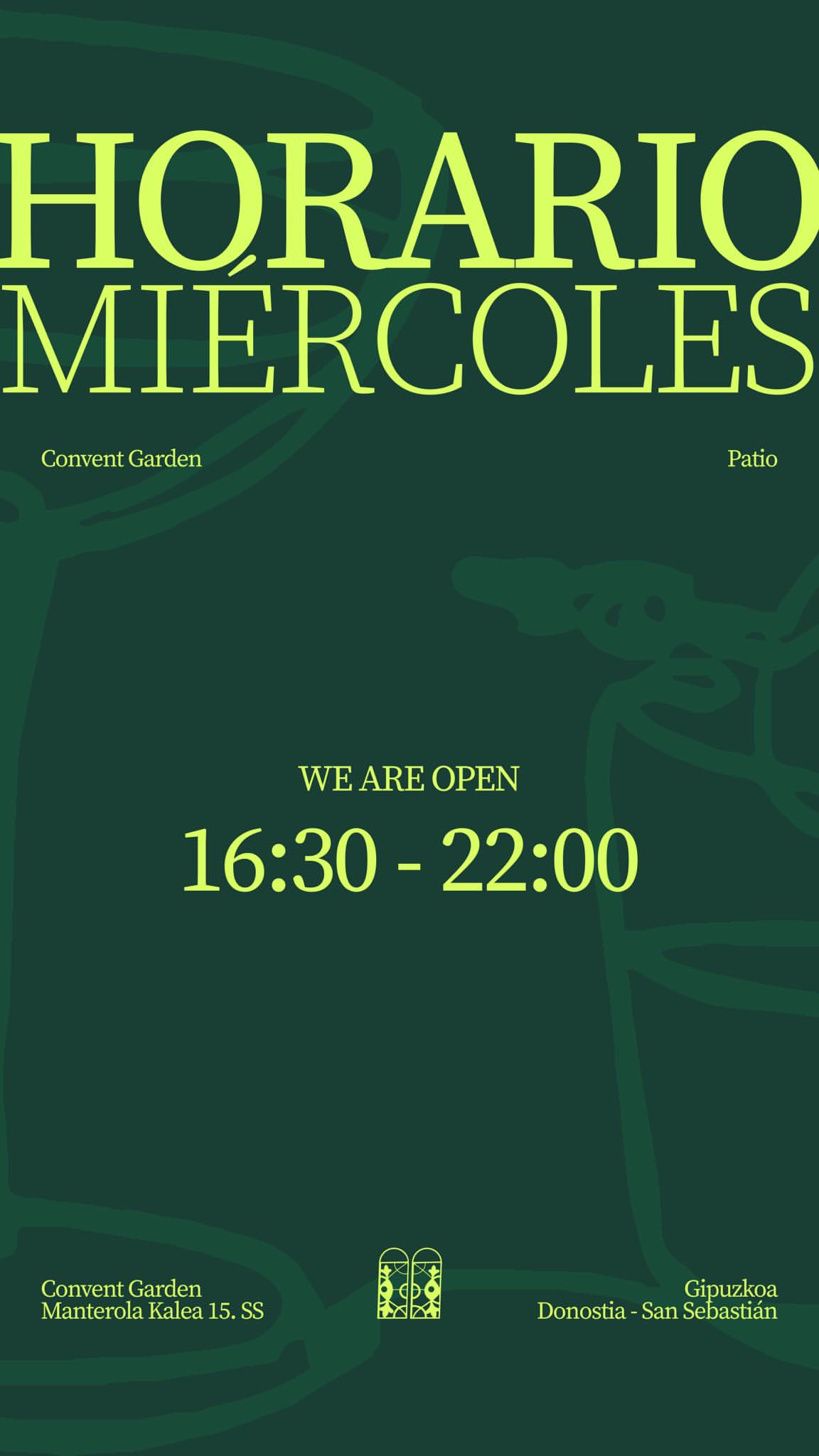 2026-08-05: Wednesday patio hours