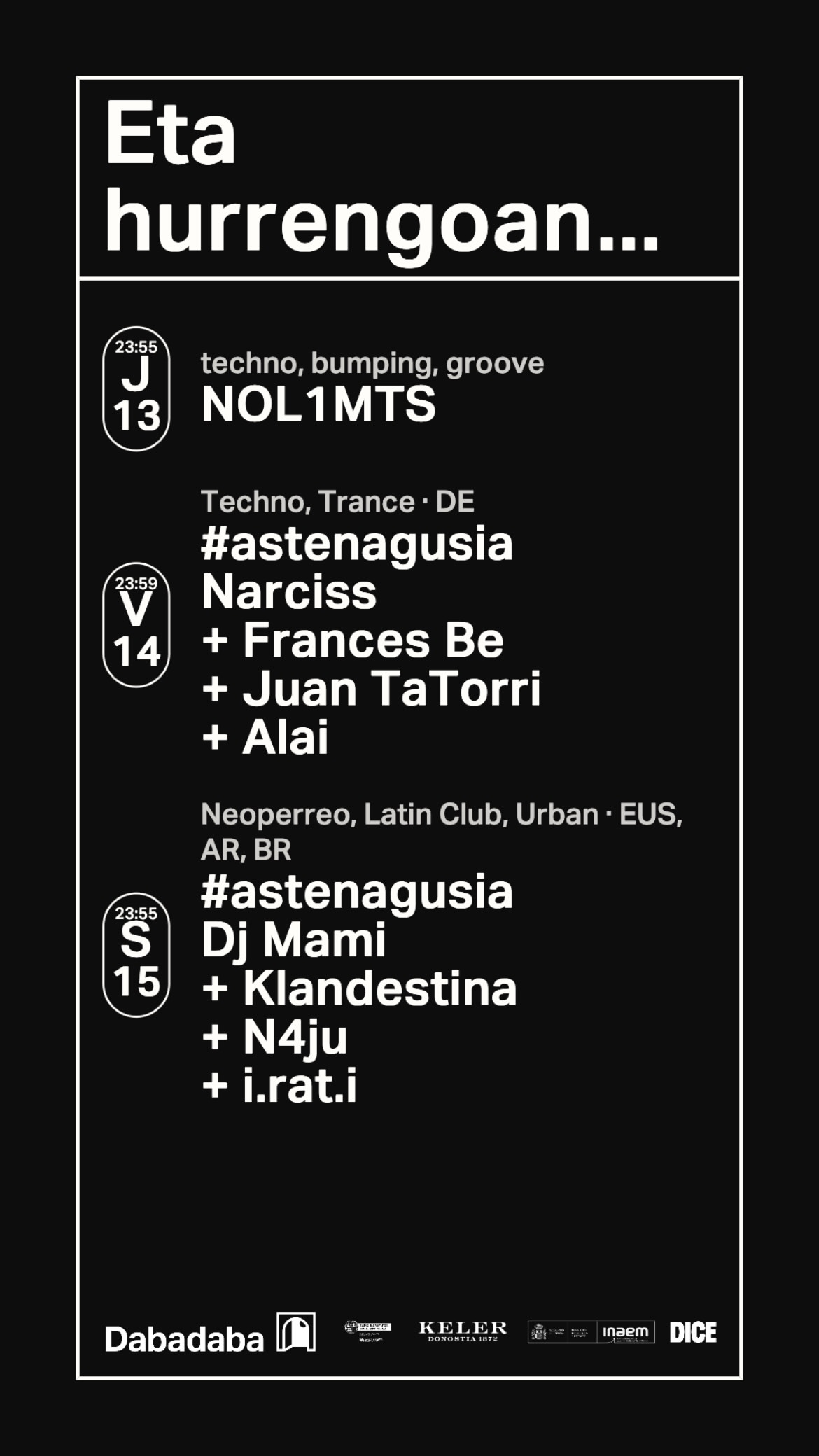 Aste Nagusia — Club Night (14/08)