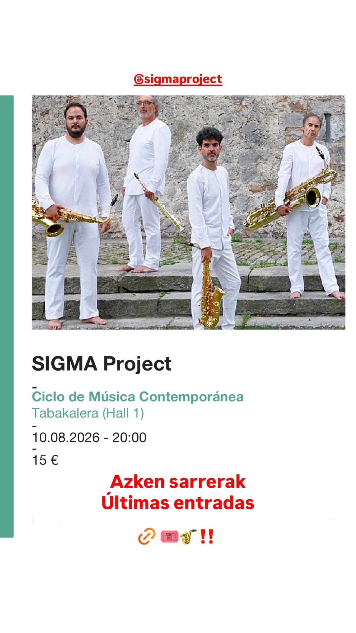 SIGMA Project — Tabakalera (Hall 1)