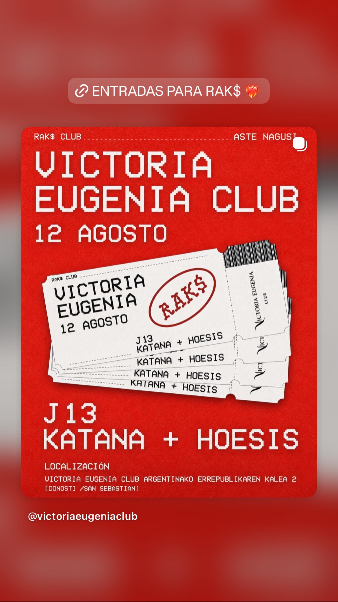 RAK$ Club — Aste Nagusia